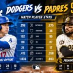 Dodgers vs Padres Match Player Stats