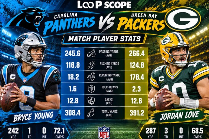 Carolina Panthers vs Green Bay Packers Match Player Stats
