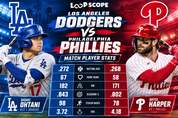 dodgers vs phillies match player stats