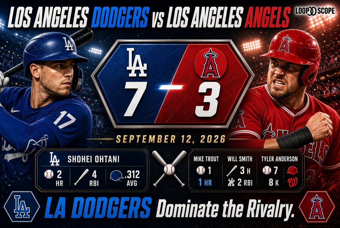 Dodgers vs Los Angeles Angels Match Player Stats