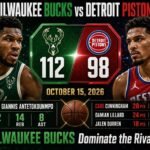 Milwaukee Bucks vs Detroit Pistons Match Player Stats